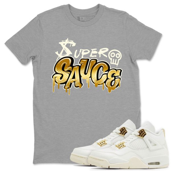 Super Sauce Unisex Crew Neck Sneaker Matching Tee Shirt To Match 4s Sail Jezsport.com