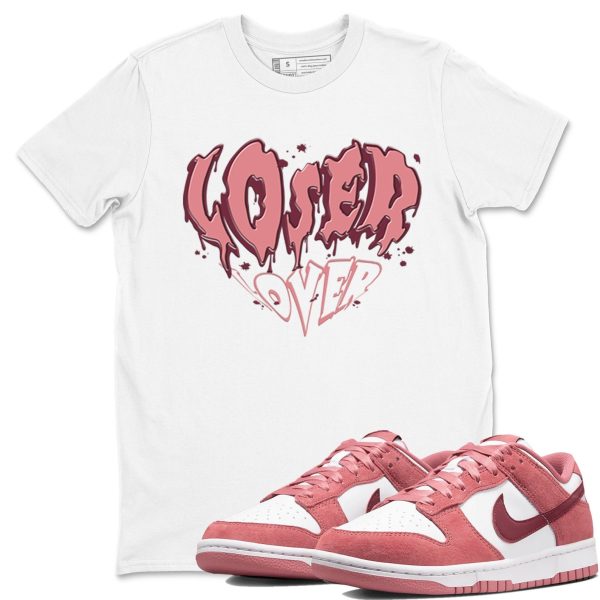 Melting Loser Lover Unisex Crew Neck Sneaker Matching Tee Shirt To Match Dunks Valentine's Day Jezsport.com