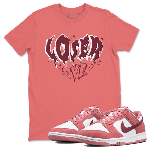 Melting Loser Lover Unisex Crew Neck Sneaker Matching Tee Shirt To Match Dunks Valentine's Day Jezsport.com