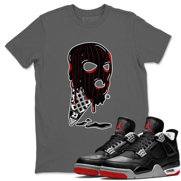 Ice Cream Mask Unisex Crew Neck Sneaker Matching Tee Shirt To Match 4s Bred Reimagined Jezsport.com