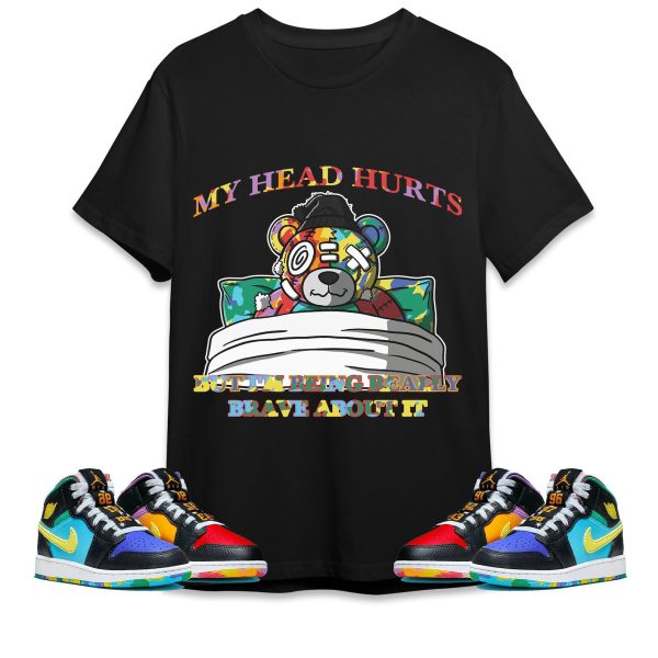 My Head Hurts Ber Unisex Tees Jordan 1 Mid GS Six Championships to match Sneaker, Outfit back to school Tees Jezsport.com