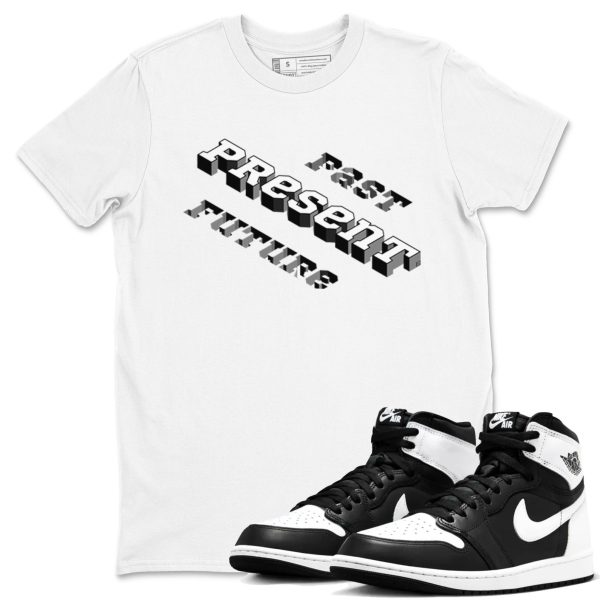 Past Present Future Unisex Crew Neck Sneaker Matching Tee Shirt To Match 1s Panda Jezsport.com