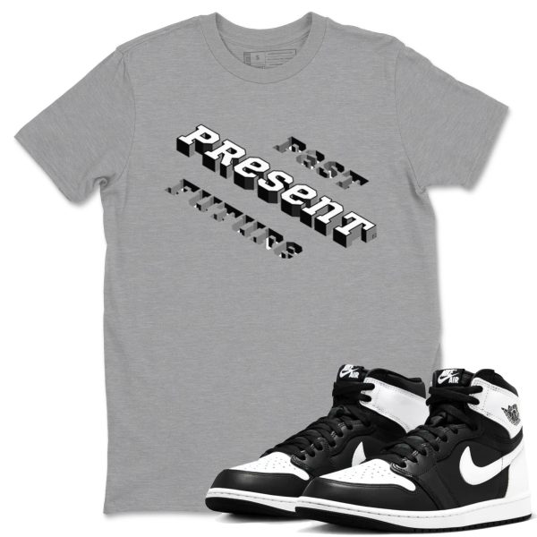 Past Present Future Unisex Crew Neck Sneaker Matching Tee Shirt To Match 1s Panda Jezsport.com