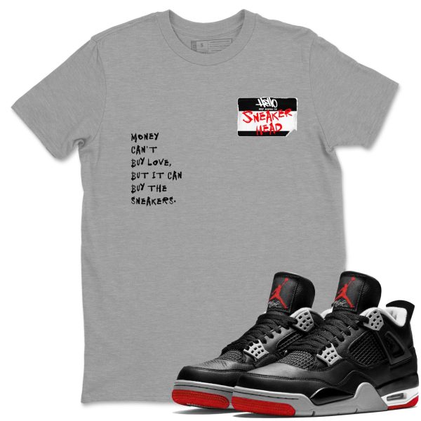 Sneakerhead Badge Unisex Crew Neck Sneaker Matching Tee Shirt To Match 4s Bred Reimagined Jezsport.com