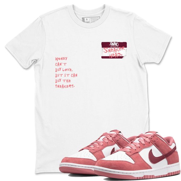 Sneakerhead Badge Unisex Crew Neck Sneaker Matching Tee Shirt To Match Dunks Valentine's Day Jezsport.com