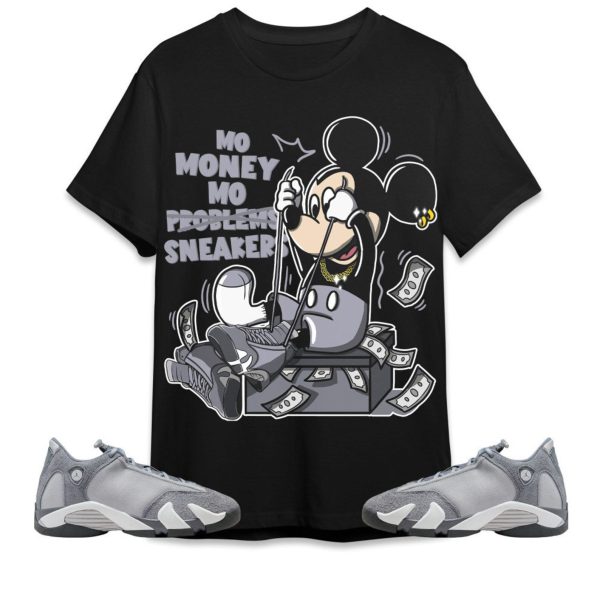 Mo Money Mickey Unisex Tees Jordan 14 Stealth To Match Sneaker, Outfit Back to school graphic tees Jezsport.com