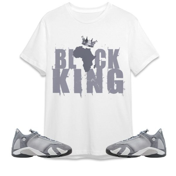 Black King Crown Unisex Tees Jordan 14 Stealth to match Sneaker, Outfit back to school graphic Tees Jezsport.com