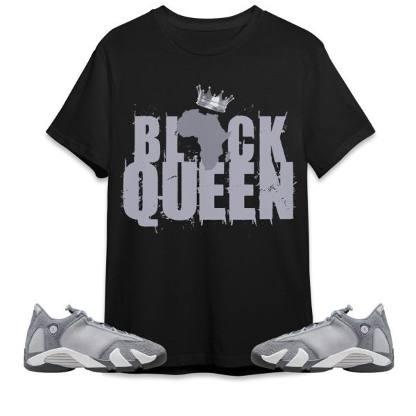 Black Queen Crown Unisex Tees Jordan 14 Stealth to match Sneaker, Outfit back to school graphic Tees Jezsport.com