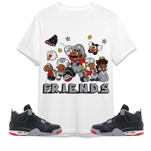 Super Friends Unisex Tees Jordan 4 Bred Reimagined to match sneaker, Outfit Back to School Jordan Jezsport.com