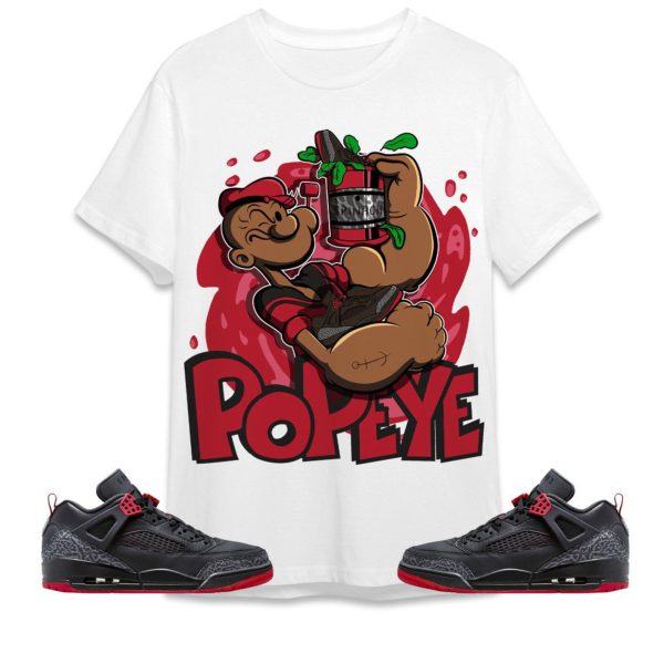 The Sailor Man Sneaker Unisex Tees Jordan Spizike Low Bred to match Sneaker, Outfit back to school graphic tees Jezsport.com