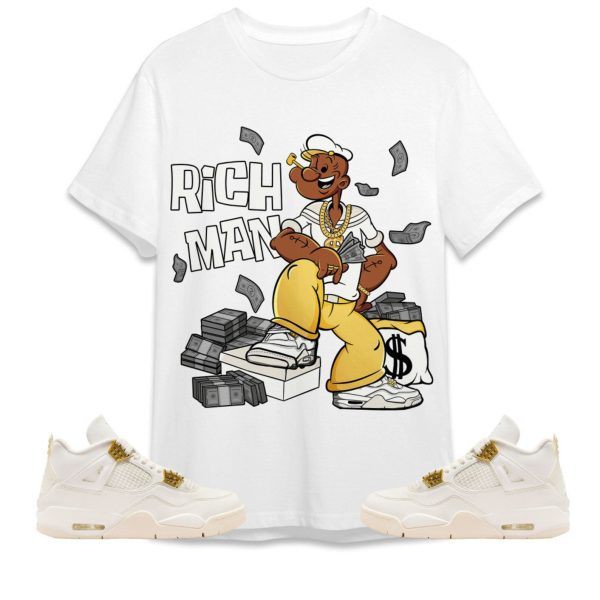 Rich Man Sailor Unisex Tees Jordan 4 Sail to match Sneaker, Outfit back to school graphic tees Jezsport.com