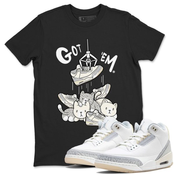 Treasure Hunter Sneaker Tee - Unisex Cotton Sneaker Shirts To Match Jordans 3s Craft Ivory Jezsport.com