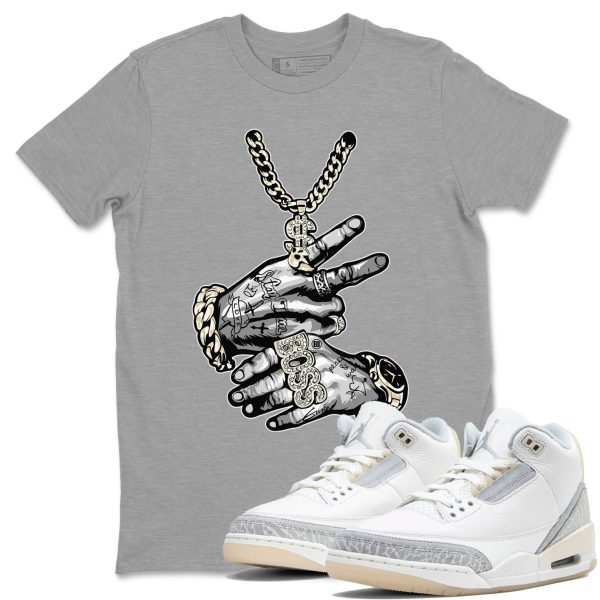 Tatto Hands Sneaker Tee - Unisex Cotton Sneaker Shirts To Match Jordans 3s Craft Ivory Jezsport.com