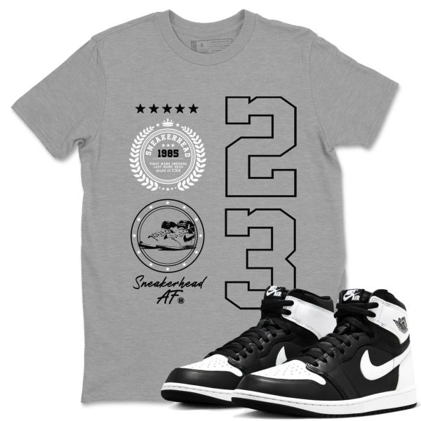 Sneaker Emblem Sneaker Tee - Casual Unisex Cotton Sneaker T-Shirt To Match AJ1 Black White Jezsport.com