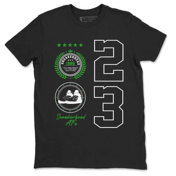 Sneaker Emblem Unisex Crew Neck Sneaker Matching Tee Shirt To Match AJ5 Lucky Green Jezsport.com