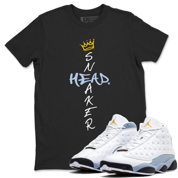 Cross Sneakerhead Unisex Crew Neck Sneaker Matching Tee Shirt To Match 13s Blue Grey Jezsport.com