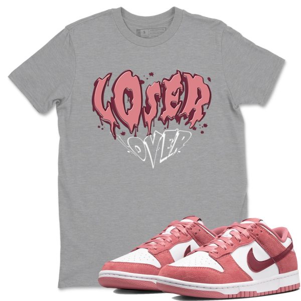 Melting Loser Lover Unisex Crew Neck Sneaker Matching Tee Shirt To Match Dunks Valentine's Day Jezsport.com