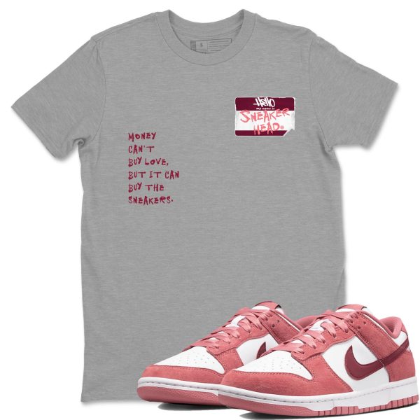 Sneakerhead Badge Unisex Crew Neck Sneaker Matching Tee Shirt To Match Dunks Valentine's Day Jezsport.com