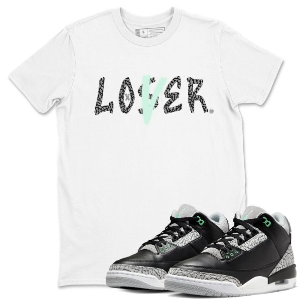 Loser Lover Unisex Crew Neck Sneaker Matching Tee Shirt To Match 3s Green Glow Jezsport.com