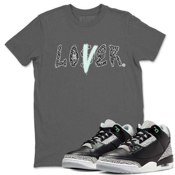 Loser Lover Unisex Crew Neck Sneaker Matching Tee Shirt To Match 3s Green Glow Jezsport.com