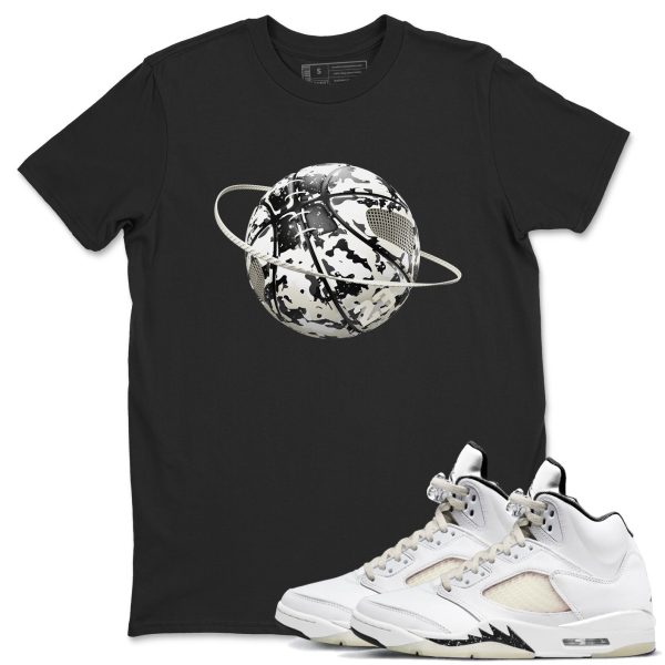 Camo Basketball Planet Unisex Crew Neck Sneaker Matching Tee Shirt To Match 5s Sail Jezsport.com