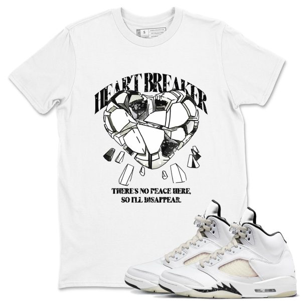 Heart Breaker Unisex Crew Neck Sneaker Matching Tee Shirt To Match 5s Sail Jezsport.com