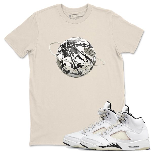 Camo Basketball Planet Unisex Crew Neck Sneaker Matching Tee Shirt To Match 5s Sail Jezsport.com