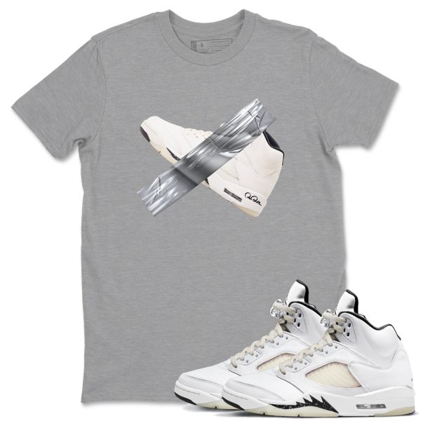 Duct Tape Unisex Crew Neck Sneaker Matching Tee Shirt To Match 5s Sail Jezsport.com