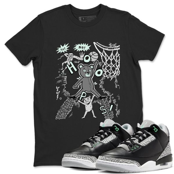 Stop The Bear Unisex Crew Neck Sneaker Matching Tee Shirt To Match 3s Green Glow Jezsport.com