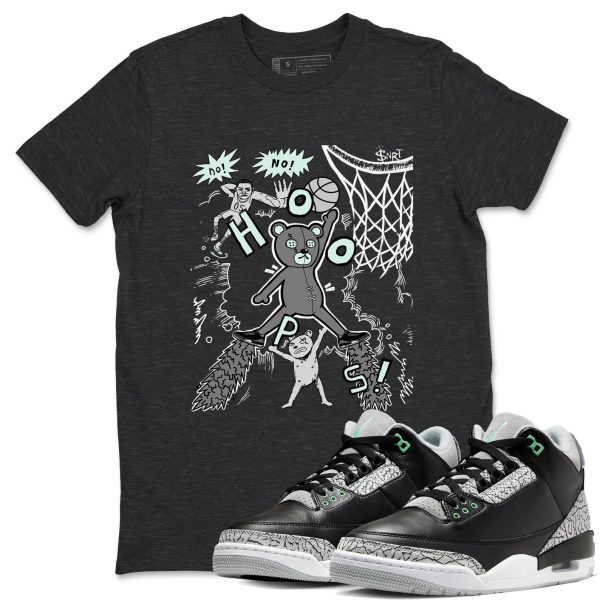 Stop The Bear Unisex Crew Neck Sneaker Matching Tee Shirt To Match 3s Green Glow Jezsport.com