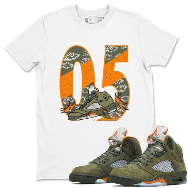 Aggressive Dribble Unisex Crew Neck Sneaker Matching Tee Shirt To Match 5s Olive Jezsport.com