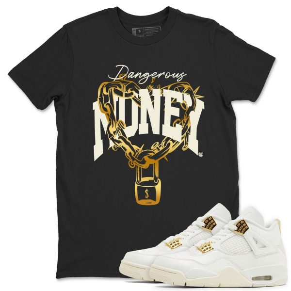 Dangerous Money Unisex Crew Neck Sneaker Matching Tee Shirt To Match 4s Sail Jezsport.com