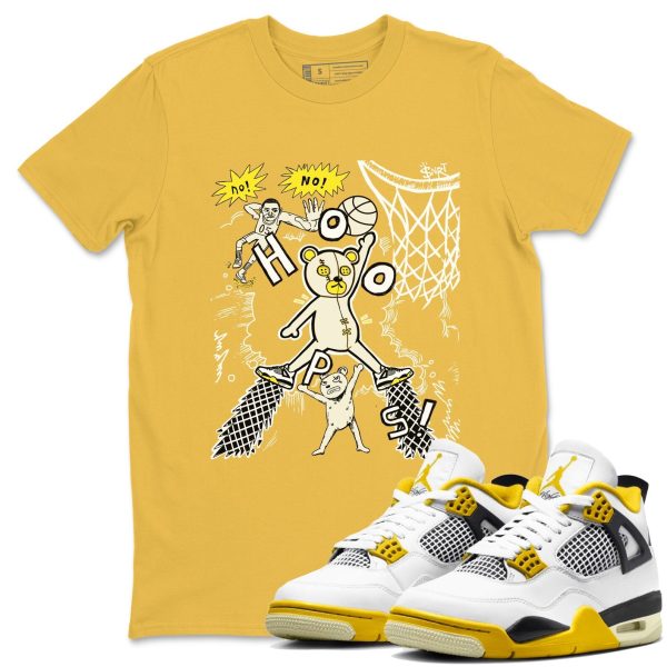 Stop The Bear Unisex Crew Neck Sneaker Matching Tee Shirt To Match 4s Vivid Sulfur Jezsport.com