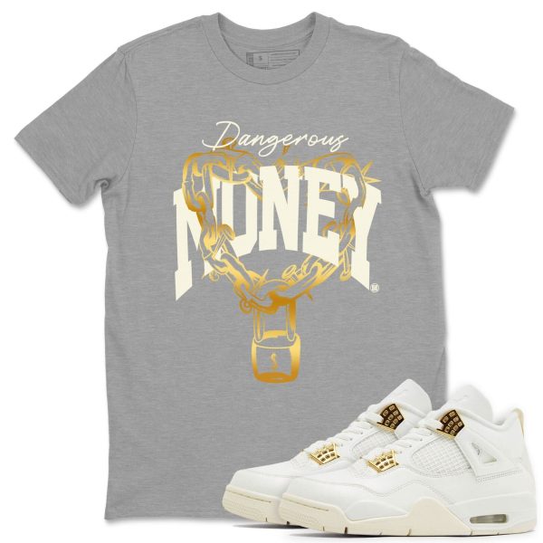 Dangerous Money Unisex Crew Neck Sneaker Matching Tee Shirt To Match 4s Sail Jezsport.com