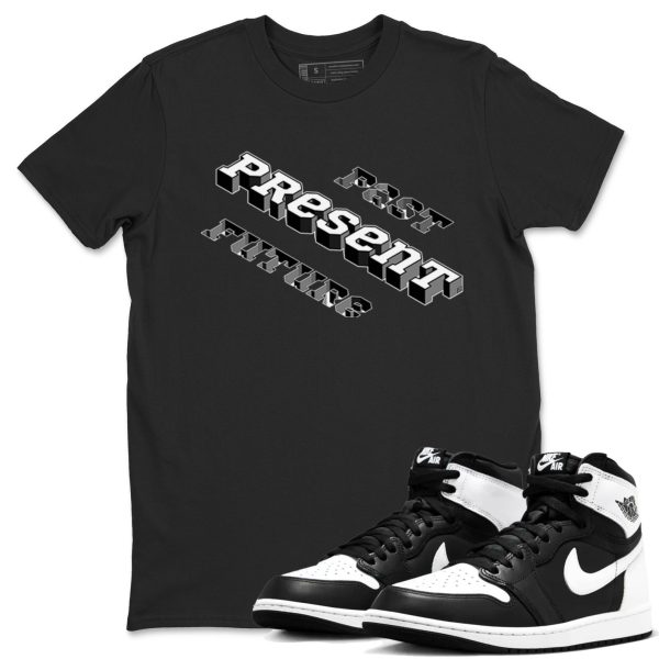 Past Present Future Unisex Crew Neck Sneaker Matching Tee Shirt To Match 1s Panda Jezsport.com