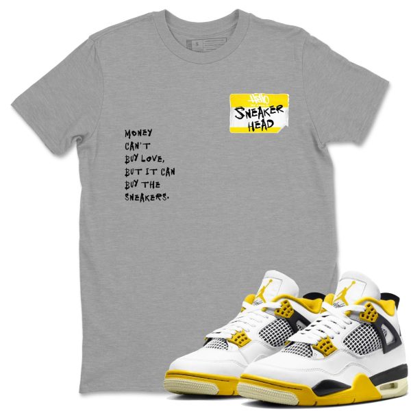 Sneakerhead Badge Unisex Crew Neck Sneaker Matching Tee Shirt To Match 4s Vivid Sulfur Jezsport.com