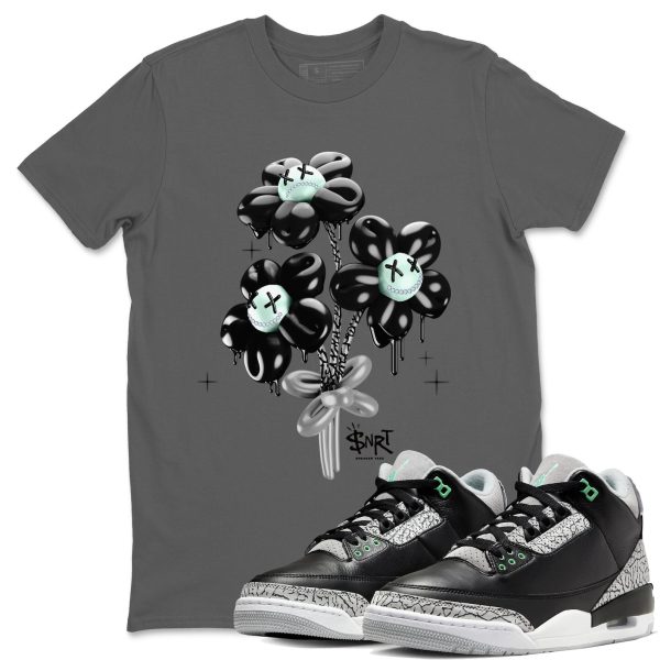 Balloon Bouquet Unisex Crew Neck Sneaker Matching Tee Shirt To Match 3s Green Glow Jezsport.com