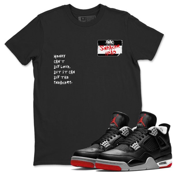 Sneakerhead Badge Unisex Crew Neck Sneaker Matching Tee Shirt To Match 4s Bred Reimagined Jezsport.com