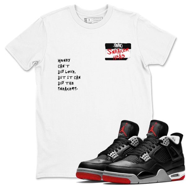 Sneakerhead Badge Unisex Crew Neck Sneaker Matching Tee Shirt To Match 4s Bred Reimagined Jezsport.com