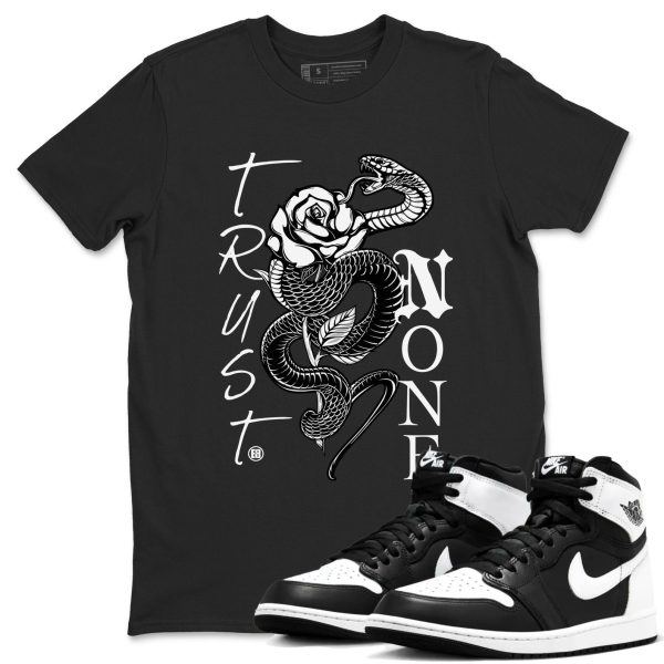 Trust None Unisex Crew Neck Sneaker Matching Tee Shirt To Match 1s Panda Jezsport.com