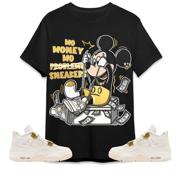 Mo Money Mickey Unisex Tees Jordan 4 Sail To Match Sneaker, Outfit Back to school graphic tees Jezsport.com