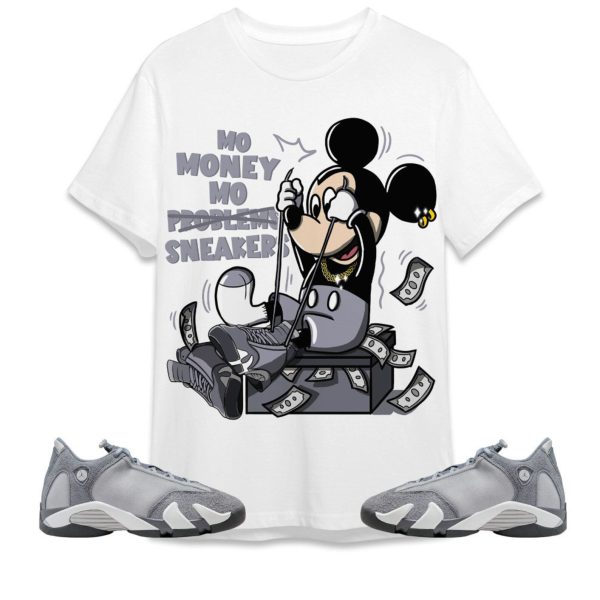 Mo Money Mickey Unisex Tees Jordan 14 Stealth To Match Sneaker, Outfit Back to school graphic tees Jezsport.com