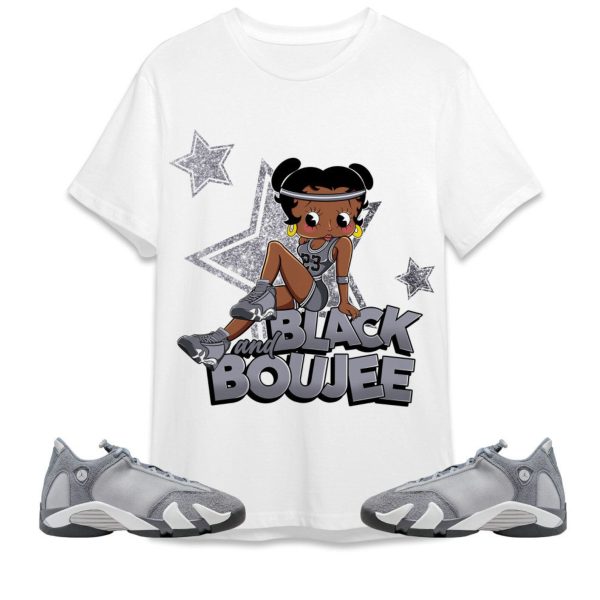 Black And Boujee Sports Unisex Tees Jordan 14 Stealth to match Sneaker, Outfit back to school graphic Tees Jezsport.com