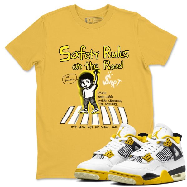 Safety Rules On The Road Streetwear Brand Shirts To Match Jordans 4s Vivid Sulfur Jezsport.com