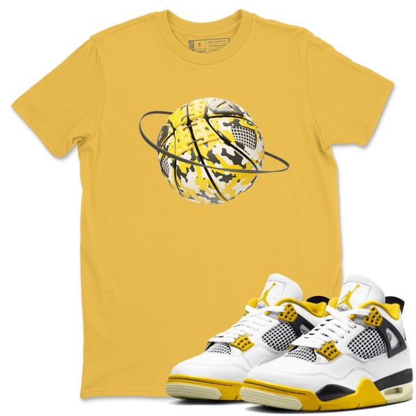 Camo Basketball Planet Streetwear Brand Shirts To Match Jordans 4s Vivid Sulfur Jezsport.com