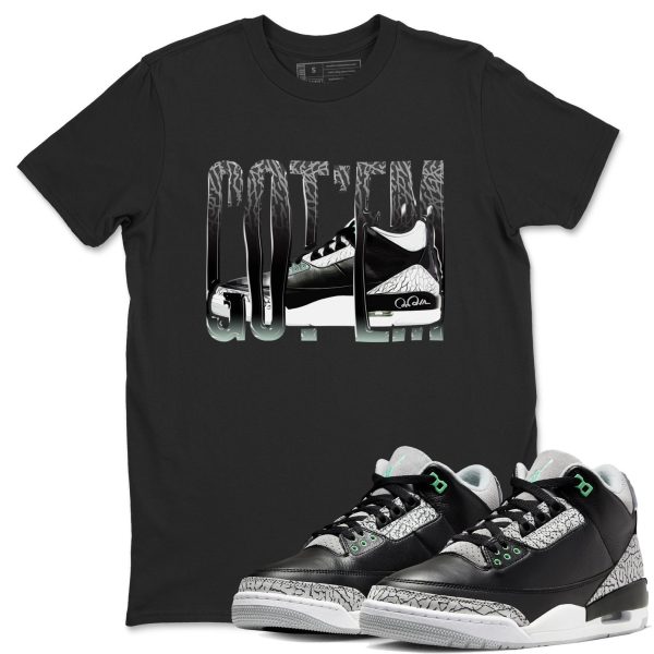 Wiggling Gotem Sneaker Tee - Unisex Cotton Sneaker Shirts To Match Jordans 3s Green Glow Jezsport.com