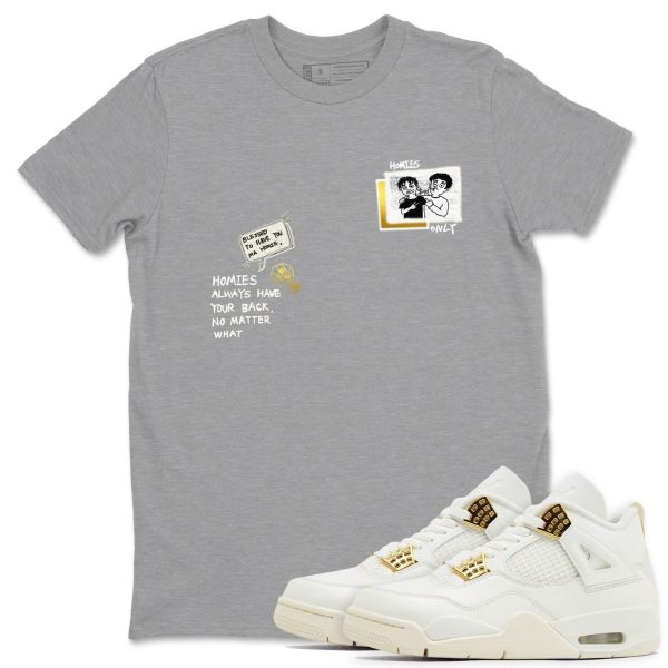 Homies Only Sneaker Tee - Unisex Cotton Sneaker Shirts To Match Jordans 4s Sail Jezsport.com