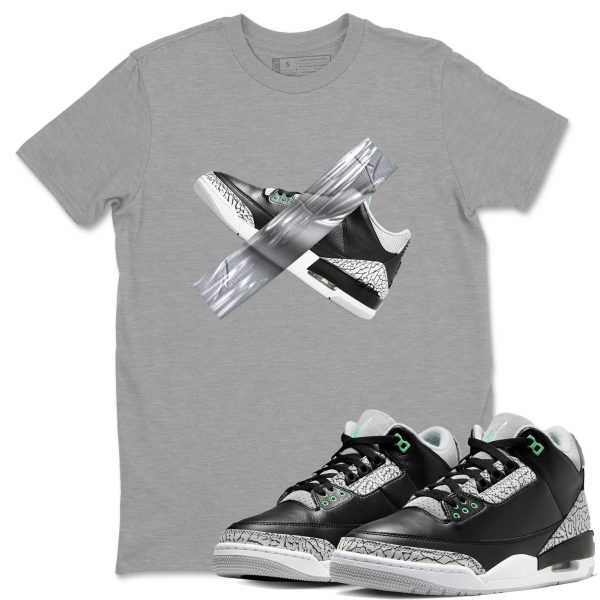 Duct Tape Sneaker Tee - Unisex Cotton Sneaker Shirts To Match Jordans 3s Green Glow Jezsport.com