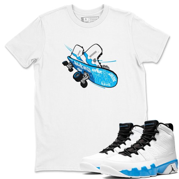 Skateboard Streetwear Shirts To Match Jordans 9s Powder Blue Jezsport.com