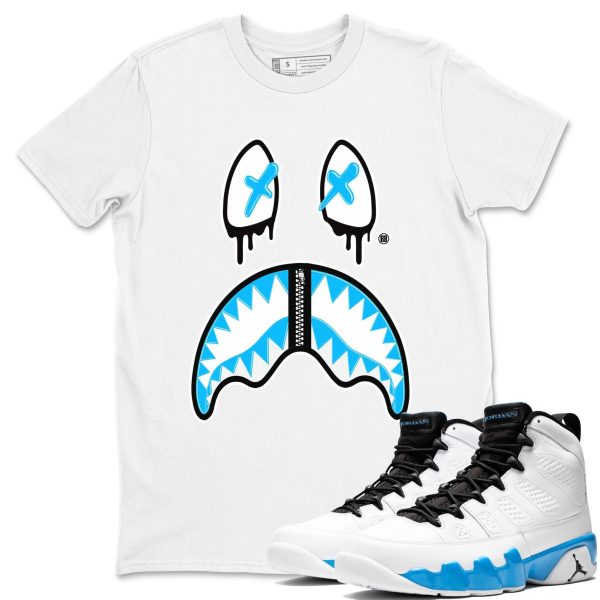 Shark Face Streetwear Shirts To Match Jordans 9s Powder Blue Jezsport.com